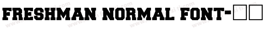freshman normal font字体转换